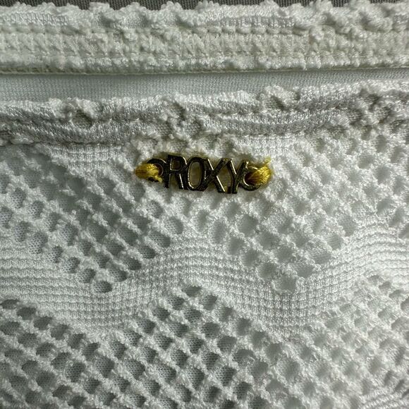 Roxy Women’s 70s Lowrider Tie Side Bikini Bottom Large White - Picture 5 of 6